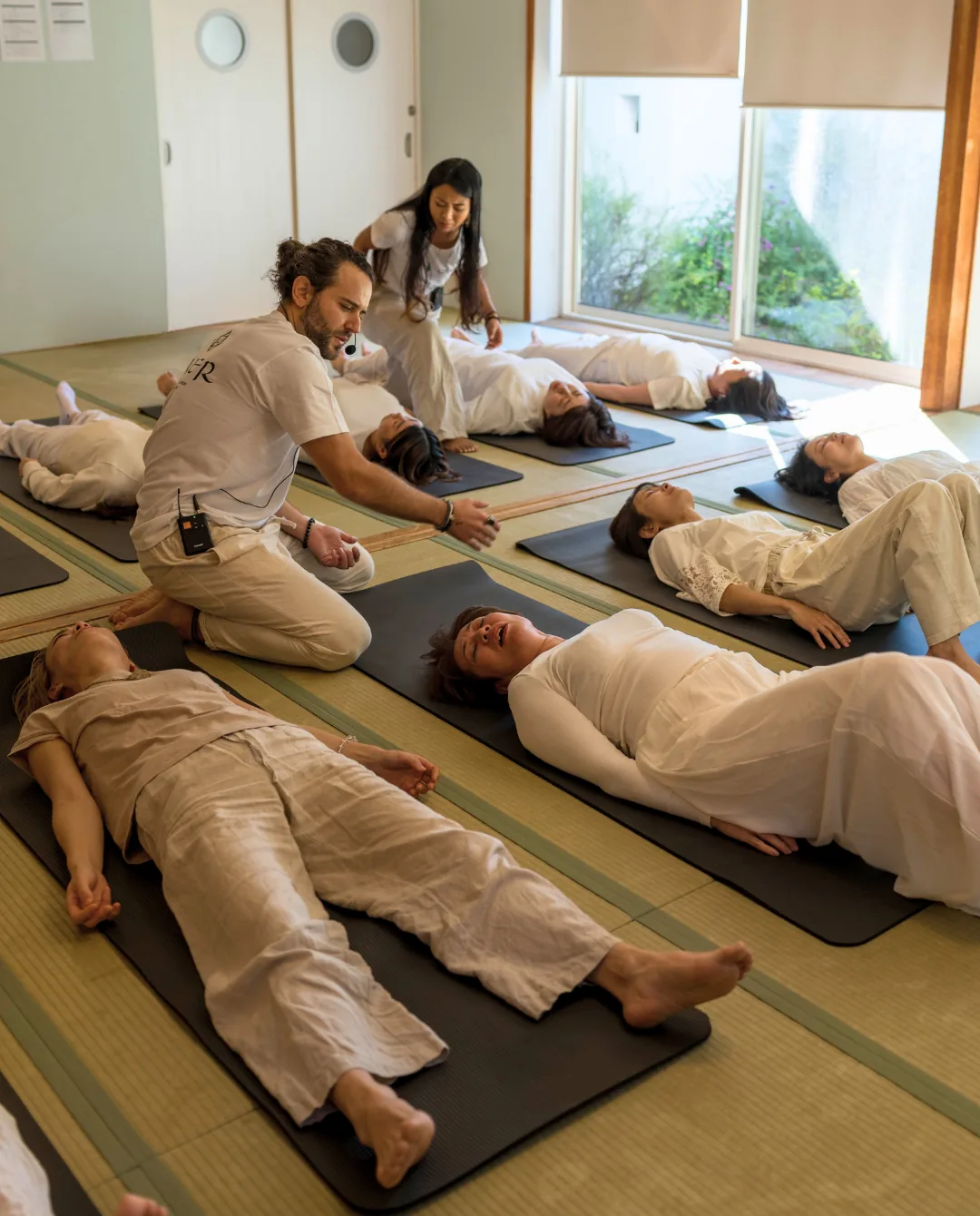 Participants receiving a Kundalini Activation Astral Work session during the GIVER® training in Japan