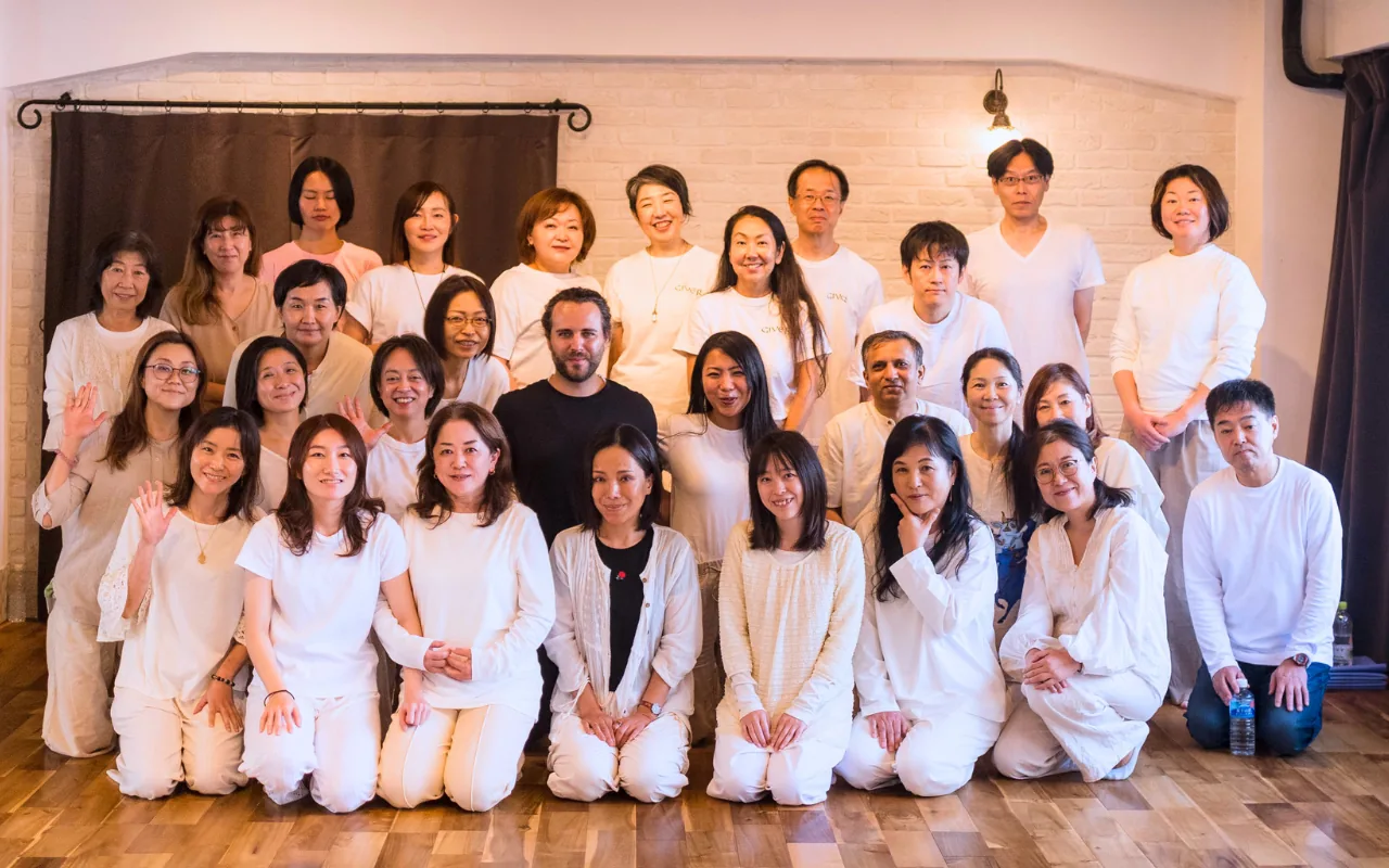 GIVER® Kundalini Activation Astral Work group photographed after an energy session in Tokyo