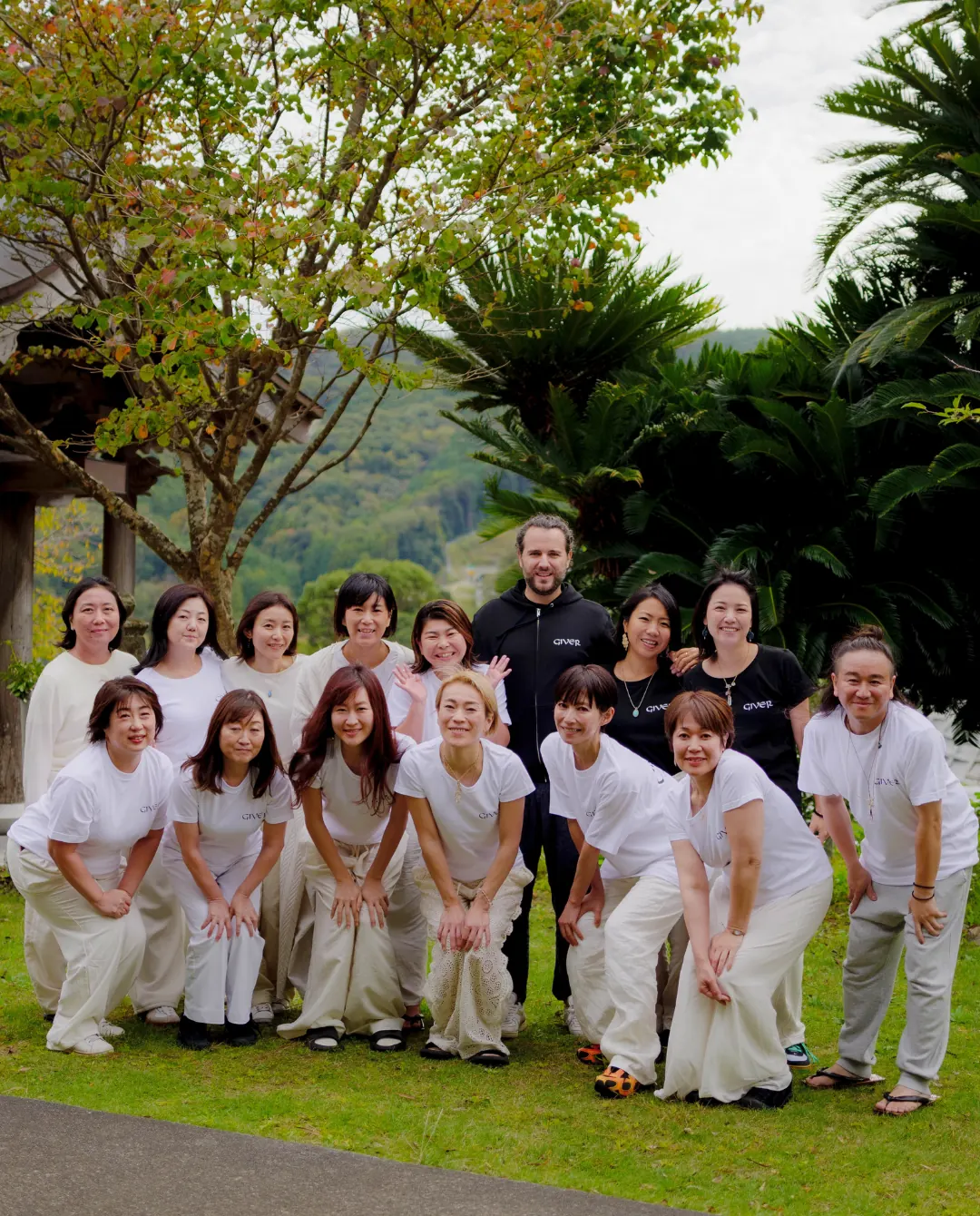 Group portrait of the GIVER® Kundalini Activation Astral Work training in Japan