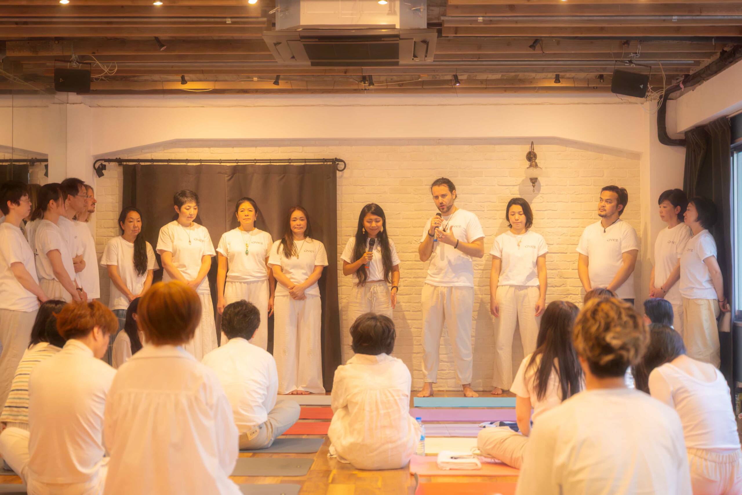 andrea and miyoko holding kundalini activation workshop in jaona